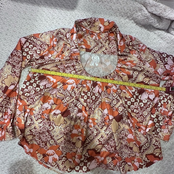 NWOT FREE PEOPLE S/P Floral Patterned Women's Top - Picture 8 of 14